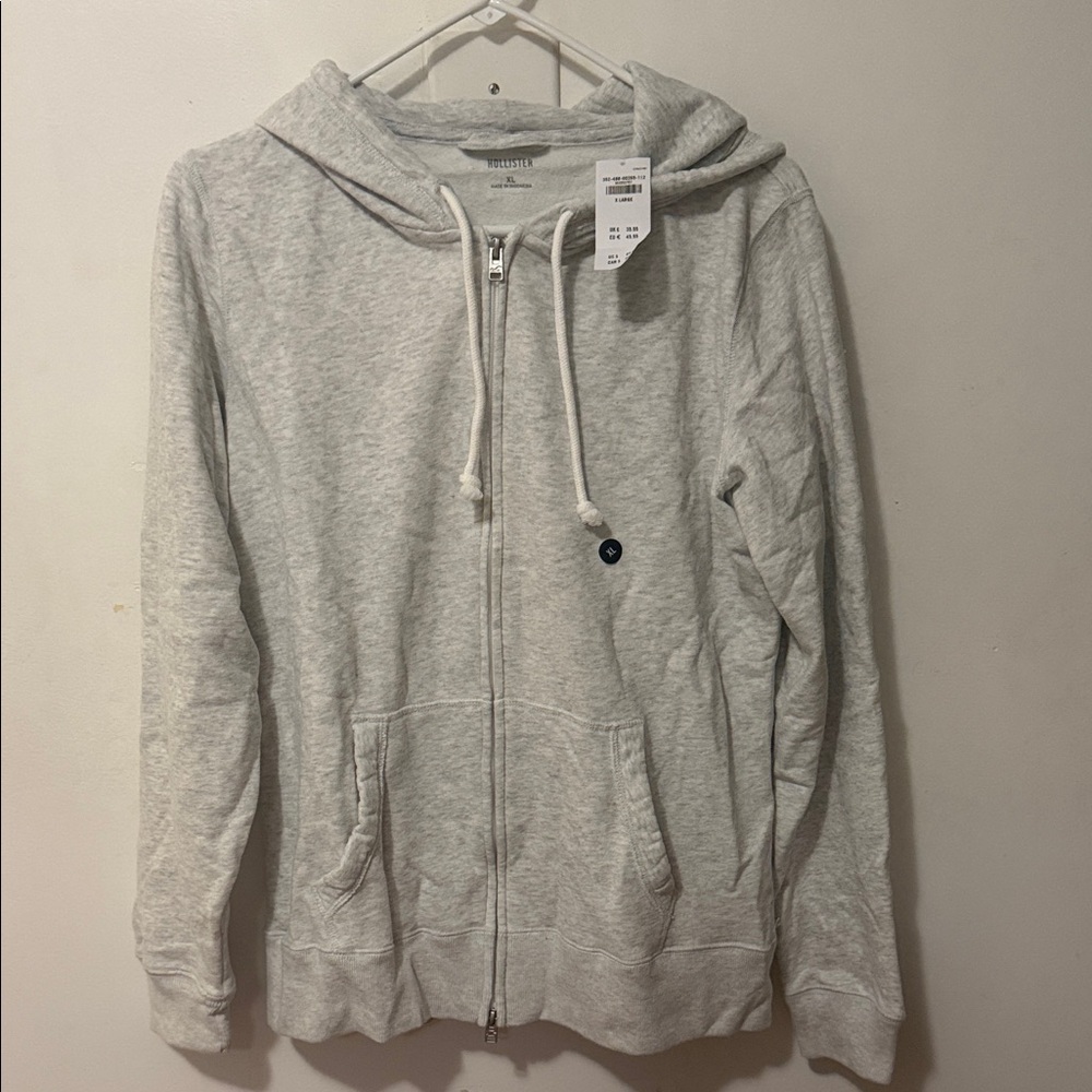 Hollister Light Gray Hoodie